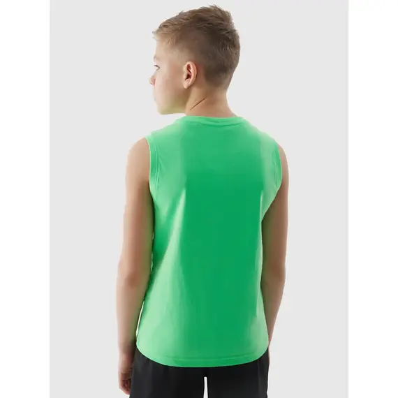 4F koszulka dziecięca bezrękawnik dla chłopca bawełniany M040 zielona, Kolor: zielony, Rozmiar: 134, 5 zdjęcie 4F koszulka dziecięca bezrękawnik dla chłopca bawełniany M040 zielona, Kolor: zielony, Rozmiar: 134, 5 zdjęcie