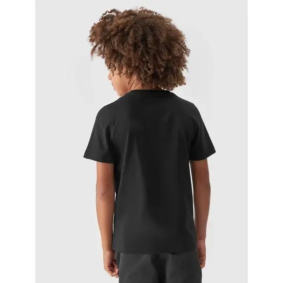 4F JUNIOR T-shirt bawełniany M1555 czarny, Kolor: czarny, Rozmiar: 158, 5 zdjęcie