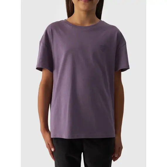 4F t-shirt dziecięcy koszulka bawełniana sportowa F1546 fioletowa, Kolor: fioletowy, Rozmiar: 134, 4 zdjęcie 4F t-shirt dziecięcy koszulka bawełniana sportowa F1546 fioletowa, Kolor: fioletowy, Rozmiar: 134, 4 zdjęcie