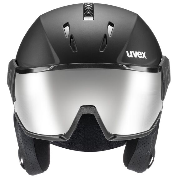 UVEX INSTINCT VISOR kask narciarski hardshell z goglami czarny, Kolor: czarny, Rozmiar: 60-62, 6 zdjęcie