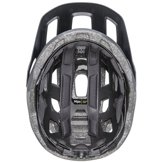 UVEX Kask rowerowy React Jr. Junior MIPS czarny, Kolor: czarny, Rozmiar: 52-56, 4 zdjęcie