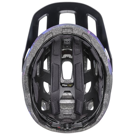 UVEX Kask rowerowy React Jr. Junior MIPS (41/0/708/05/15), Kolor: fioletowy, Rozmiar: 52-56, 4 zdjęcie