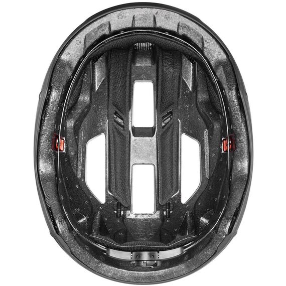 UVEX Kask rowerowy stride (41/0/714/05/17) czarny, Kolor: czarny, Rozmiar: 59-61, 4 zdjęcie