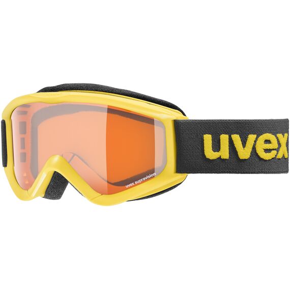 UVEX gogle narciarskie dziecięce z supravision Speed Pro niebieskie, Kolor: żółty, Rozmiar: one size