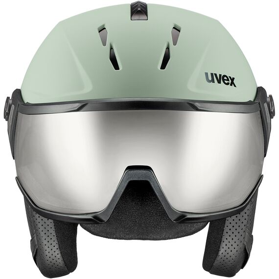 UVEX INSTINCT VISOR kask narciarski hardshell z goglami zielony, Kolor: zielony, Rozmiar: 56-58, 6 zdjęcie UVEX INSTINCT VISOR kask narciarski hardshell z goglami zielony, Kolor: zielony, Rozmiar: 56-58, 6 zdjęcie