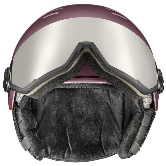 UVEX WANTED VISOR kask narciarski z technologią hardshell fioletowy, Kolor: fioletowy, Rozmiar: 54-58, 4 zdjęcie