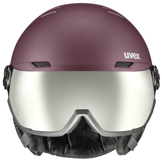 UVEX WANTED VISOR kask narciarski z technologią hardshell fioletowy, Kolor: fioletowy, Rozmiar: 54-58, 6 zdjęcie