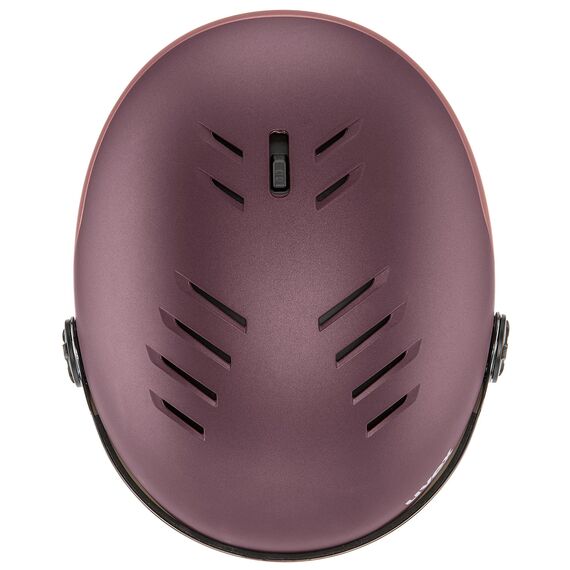 UVEX WANTED VISOR kask narciarski z technologią hardshell fioletowy, Kolor: fioletowy, Rozmiar: 54-58, 3 zdjęcie