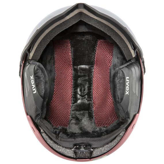 UVEX WANTED VISOR kask narciarski z technologią hardshell fioletowy, Kolor: fioletowy, Rozmiar: 54-58, 2 zdjęcie