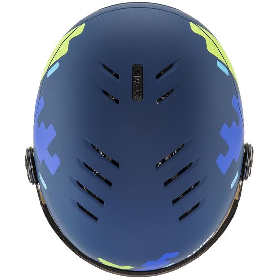 UVEX Kask rocket jr. visor (56/6/263/80/05), Kolor: niebieski, Rozmiar: 54-58, 3 zdjęcie