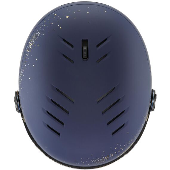 UVEX INSTINCT VISOR kask narciarski hardshell z goglami czarny, Kolor: niebieski, Rozmiar: 54-58, 3 zdjęcie