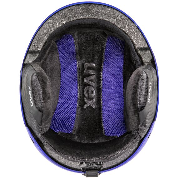 UVEX Kask narciarski hardshell z regulacją Wanted szary, Kolor: granatowy, Rozmiar: 58-61, 3 zdjęcie