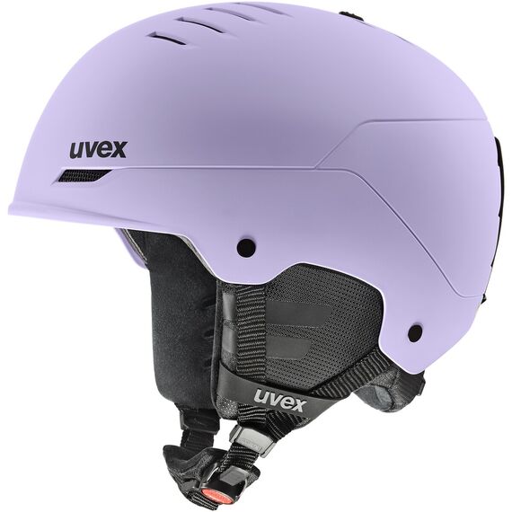 UVEX Kask narciarski hardshell z regulacją Wanted szary, Kolor: fioletowy, Rozmiar: 54-58