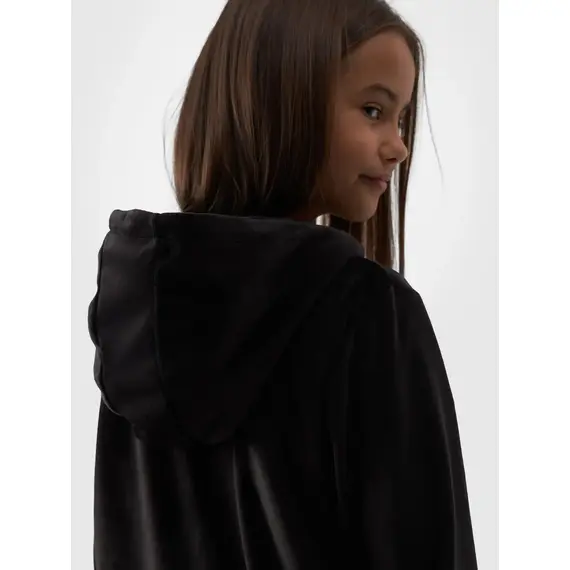 4F JUNIOR Bluza rozpinana F1217 czarna, Kolor: czarny, Rozmiar: 134, 2 zdjęcie