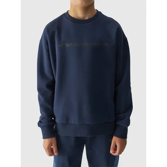 4F JUNIOR Bluza chłopięca M1224 niebieska, Kolor: niebieski, Rozmiar: 152, 2 zdjęcie