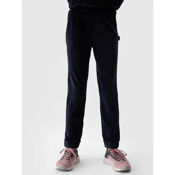4F spodnie dresowe dziecięce z kieszeniami F753 granatowe, Kolor: niebieski, Rozmiar: 128, 2 zdjęcie