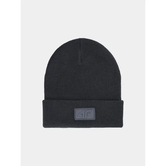 4F JUNIOR Czapka dziecięca U446 czarna, Kolor: czarny, Rozmiar: one size