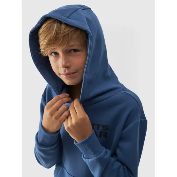 4F JUNIOR Bluza chłopięca M1223 niebieska, Kolor: niebieski, Rozmiar: 134, 3 zdjęcie