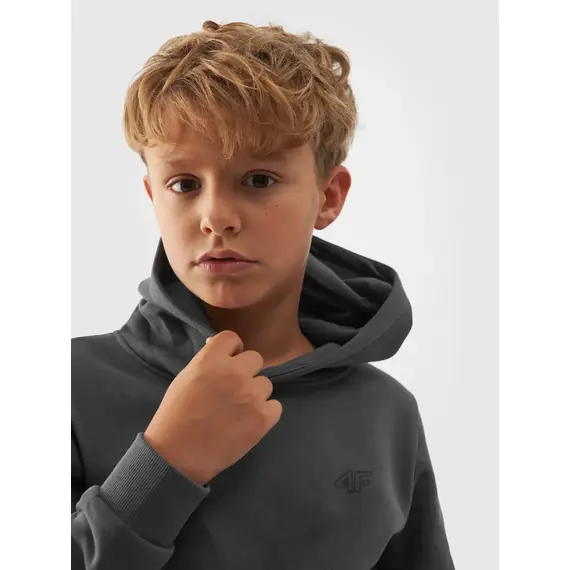 4F JUNIOR Bluza chłopięca z kapturem M1292 szara, Kolor: szary, Rozmiar: 122, 2 zdjęcie 4F JUNIOR Bluza chłopięca z kapturem M1292 szara, Kolor: szary, Rozmiar: 122, 2 zdjęcie