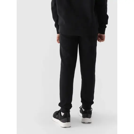 4F JUNIOR Spodnie dresowe joggery dziewczęce F0828 czarne, Kolor: czarny, Rozmiar: 128, 3 zdjęcie