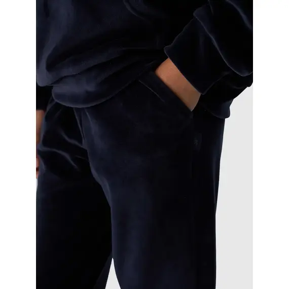 4F spodnie dresowe dziecięce z kieszeniami F753 granatowe, Kolor: niebieski, Rozmiar: 158, 4 zdjęcie