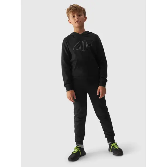 4F JUNIOR Bluza chłopięca z kapturem M1292 czarna, Kolor: czarny, Rozmiar: 128, 2 zdjęcie 4F JUNIOR Bluza chłopięca z kapturem M1292 czarna, Kolor: czarny, Rozmiar: 128, 2 zdjęcie