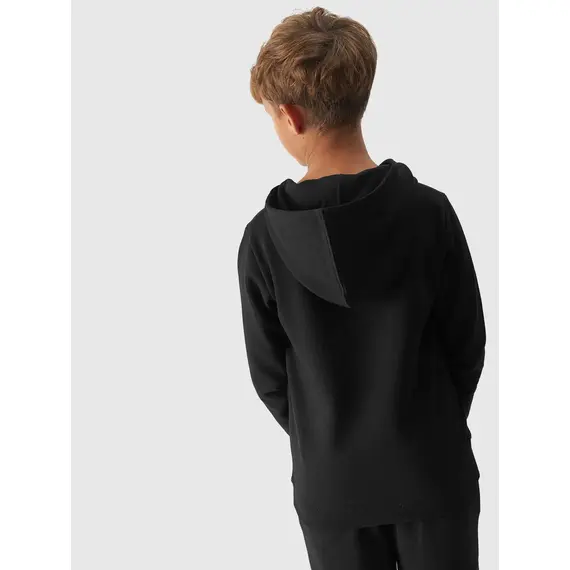 4F JUNIOR Bluza chłopięca z kapturem M1292 czarna, Kolor: czarny, Rozmiar: 128, 4 zdjęcie 4F JUNIOR Bluza chłopięca z kapturem M1292 czarna, Kolor: czarny, Rozmiar: 128, 4 zdjęcie