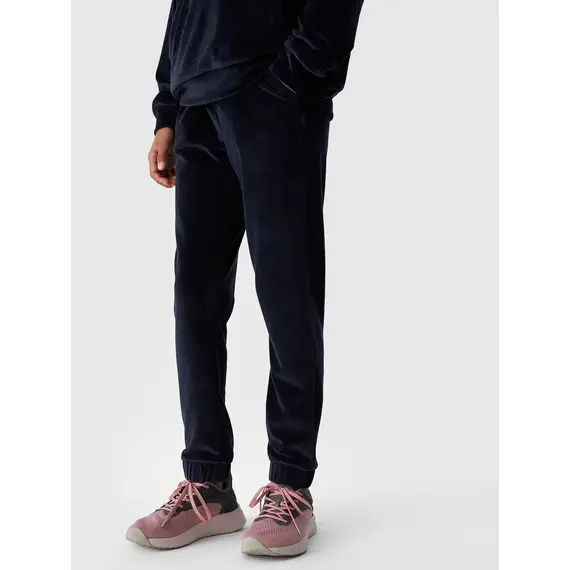 4F spodnie dresowe dziecięce z kieszeniami F753 granatowe, Kolor: niebieski, Rozmiar: 134, 5 zdjęcie