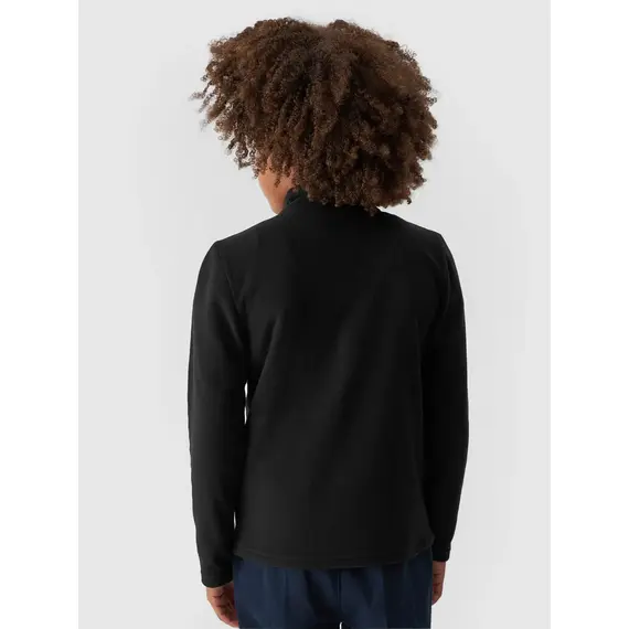 4F JUNIOR Polar rozpinany M245 czarny, Kolor: czarny, Rozmiar: 158, 3 zdjęcie