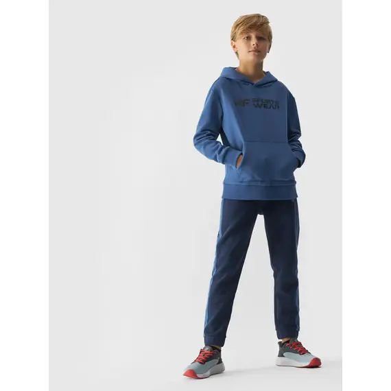 4F JUNIOR Bluza chłopięca M1223 niebieska, Kolor: niebieski, Rozmiar: 134, 5 zdjęcie