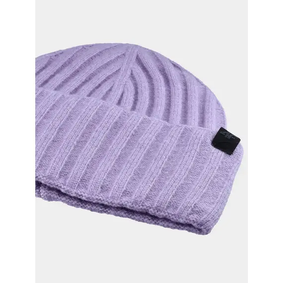 4F Czapka zimowa F451 fioletowa, Kolor: fioletowy, Rozmiar: M, 2 zdjęcie