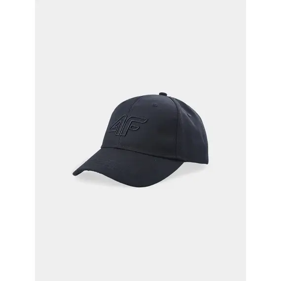4F Czapka z Daszkiem U314 czarna, Kolor: czarny, Rozmiar: S/M