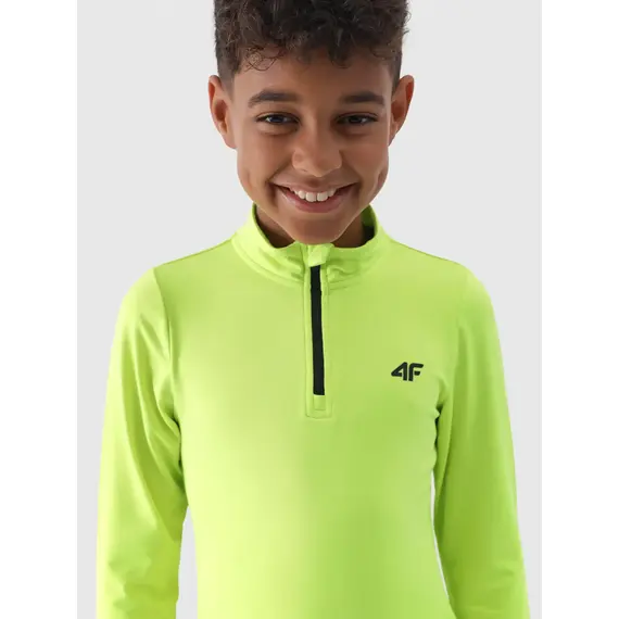 4F JUNIOR Bielizna Drapana koszulka M064 zielona, Kolor: zielony, Rozmiar: 134/140, 3 zdjęcie