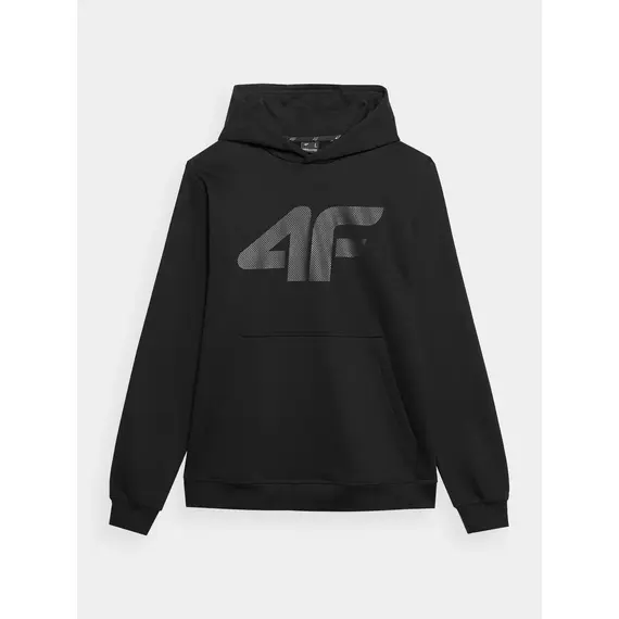 4F bluza męska z kapturem sportowa bawełniana M0950 czarna, Kolor: czarny, Rozmiar: S, 4 zdjęcie