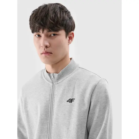 4F Bluza męska rozpinana szara M1463, Kolor: szary, Rozmiar: S, 4 zdjęcie