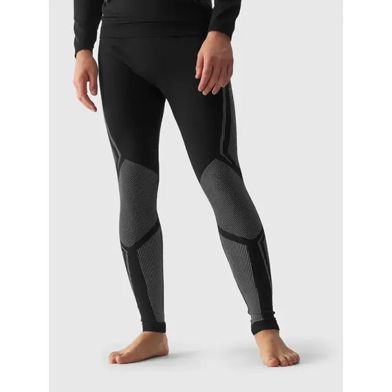 4F Bielizna Bezszwowa legginsy M166 czarne, Kolor: czarny, Rozmiar: S/M