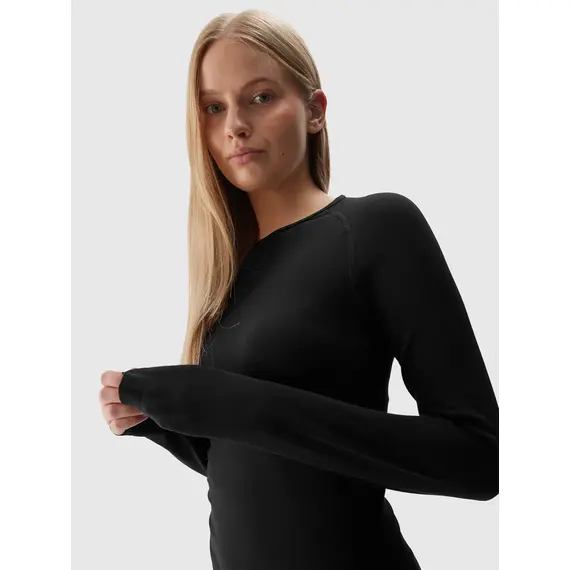 4F Bielizna Bezszwowa koszulka F152 czarna, Kolor: czarny, Rozmiar: M/L, 3 zdjęcie 4F Bielizna Bezszwowa koszulka F152 czarna, Kolor: czarny, Rozmiar: M/L, 3 zdjęcie