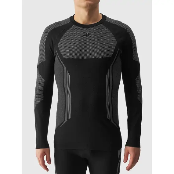 4F Bielizna Bezszwowa koszulka M165 czarno-szara, Kolor: czarny, Rozmiar: L/Xl, 5 zdjęcie