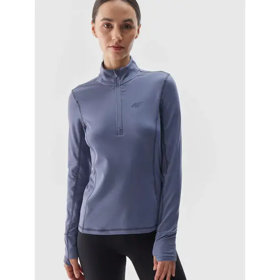 4F Bielizna Drapana koszulka F079 niebieska, Kolor: niebieski, Rozmiar: XS, 2 zdjęcie