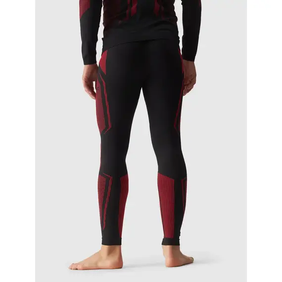 4F Bielizna Bezszwowa legginsy M166 czarno-czerwona, Kolor: czerwony, Rozmiar: L/Xl, 4 zdjęcie