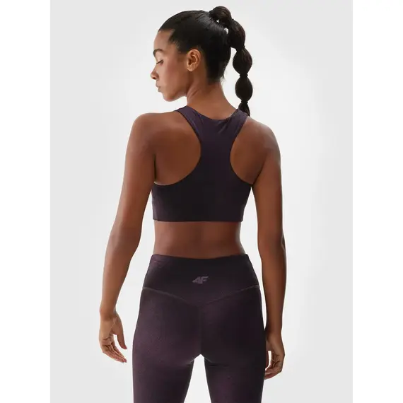 4F Biustonosz Sportowy F145 fioletowy, Kolor: fioletowy, Rozmiar: M, 2 zdjęcie