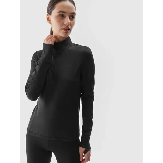 4F Bielizna Drapana koszulka F079 czarna, Kolor: czarny, Rozmiar: XS, 2 zdjęcie