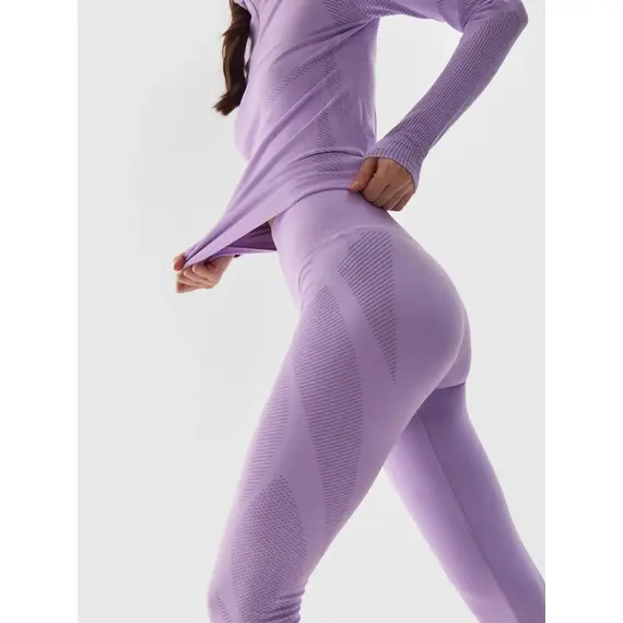 4F Bielizna Bezszwowa - legginsy F159 fioletowe, Kolor: fioletowy, Rozmiar: XS/S, 2 zdjęcie