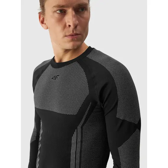 4F Bielizna Bezszwowa koszulka M165 czarno-szara, Kolor: czarny, Rozmiar: L/Xl, 3 zdjęcie