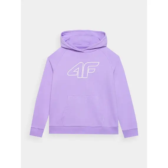 4F Bluza dziecięca z kapturem F0921 fioletowa, Kolor: fioletowy, Rozmiar: 122, 5 zdjęcie
