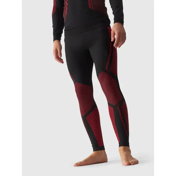 4F Bielizna Bezszwowa legginsy M166 czarno-czerwona, Kolor: czerwony, Rozmiar: XXL/3XL, 5 zdjęcie