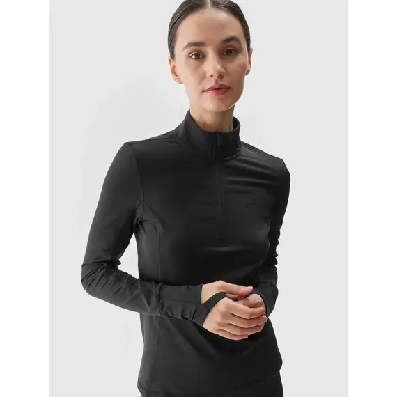 4F Bielizna Drapana koszulka F079 czarna, Kolor: czarny, Rozmiar: XS, 3 zdjęcie