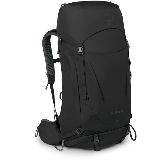 OSPREY KSTREL 48 plecak trekkingowy turystyczny 48L z panelem AirScape czarny, Kolor: czarny, Rozmiar: S/M