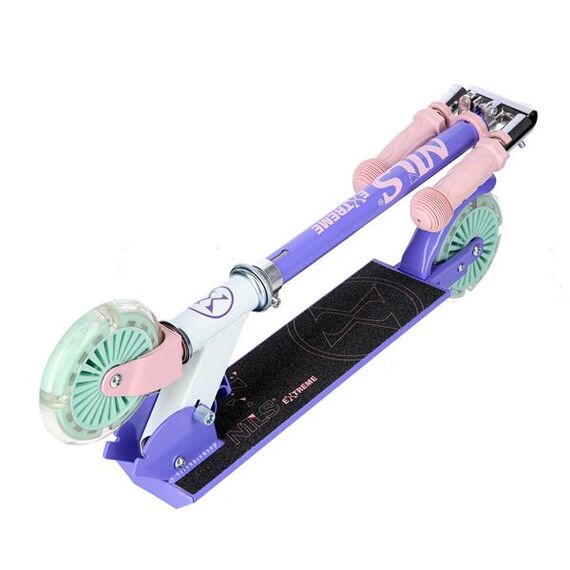HD120L LED HULAJNOGA DZIECIĘCA SKŁADANA NILS EXTREME fioletowa, Kolor: fioletowy, Waga: 2,4, 10 zdjęcie