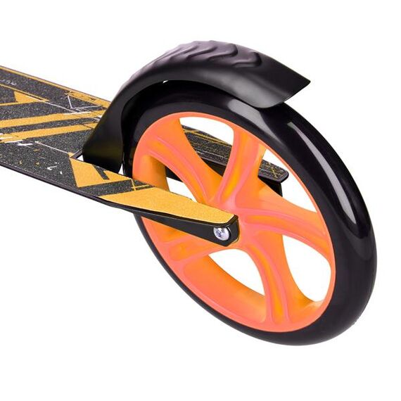 NILS EXTREME hulajnoga miejska z dużymi kołami 200mm HM0106 czarna/pomarańczowa, 5 zdjęcie